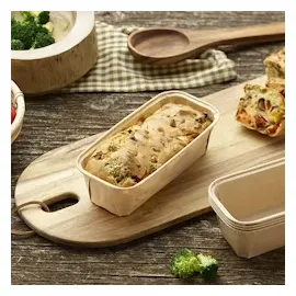 Papstar Pure, eckig, 523 ml, braun