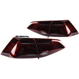 ZYXDMMJH Auto Rückleuchten Für VW Golf VII Variant 2013-2017, Bremse Rückfahrlicht Rückleuchte Hinten Nebel Licht Bremslicht Rücklicht Montage Hinten Stoßstange,B-Black-Right