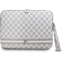 DKNY Sleeve Laptoptasche Karomuster bedruckten Streifen, 14 Zoll, Beige