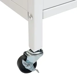 Mendler Küchenschrank HWC-O53 175 x 80 x 42 cm Weiß