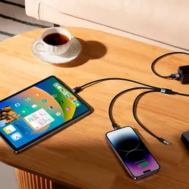 Baseus USB-C auf Micro + Lightning 1,2 m Schwarz