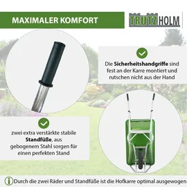 Baumarktplus Hofkarre Futterkarre grün Metallfelge