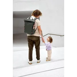 Lässig Outdoor Rolltop Backpack dunkelgrün