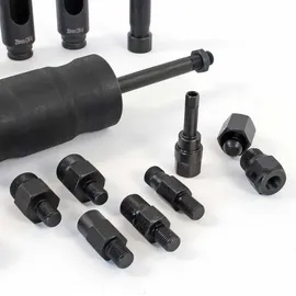 XPOtool Diesel Injektoren Auszieher Gleithammer und Einsätzen, Einspritzdüsen Abzieher kompatibel mit vielen verschiedenen Modellen