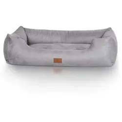 Knuffelwuff Hundebett Dreamline aus Velours grau XL