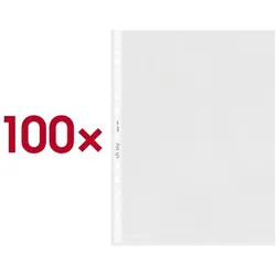 VON Prospekthüllen A4 transparent Polypropylen 100 Stück transparent, 23x30.2 cm