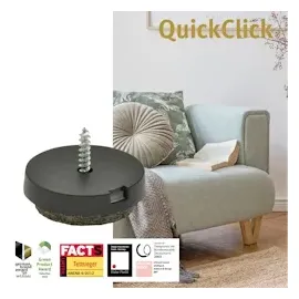 QuickClick Wagner QuickClick® Filzgleiter Möbelgleiter Stuhlgleiter 4er-Set zum Anschrauben - 4X Basis+Schraube+Gleiteinsatz austauschbar - Wollfilz Ultrasoft - Durchmesser Ø 30 mm - Made in DE - 15808600