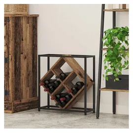 vidaXL Weinregal 51 x 18 x 52,5 cm Altholz