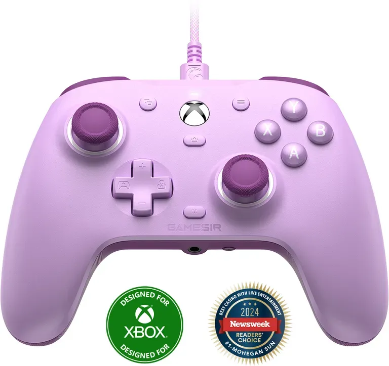 GameSir G7 SE kabelgebundener Gaming-Controller für Xbox Series X|S, Xbox One, Windows 10/11, PC-Controller, Gamepad mit Hall-Effekt-Sticks und 3,5 mm Audioanschluss (lila)