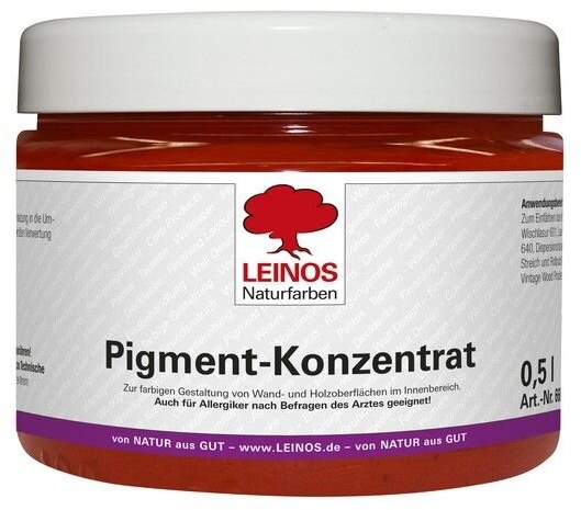 Leinos Pigment-Konzentrat 668 Krapp-Hellrot - 0,5 l Glas