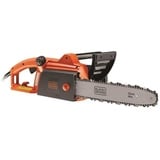 Black+Decker 1800W Elektro-Kettensäge CS1835 Motorsäge, 35 cm Schwertlänge 12.5 m/s Kettengeschwindigkeit, rückschlagarm, Kettenbremse, schwarz orange