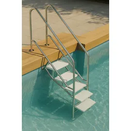 Ideal Edelstahl Modell 08.1 Treppe Miami 179,9 cm x 183,8 cm Edelstahl