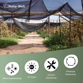 Haga Zaunblende Sichtblende Schattiernetz 85% in 0,9m Br. braun (Meterware)
