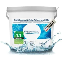 fresh-pool Profi Langzeit Chlor Tabletten 200g 5 kg