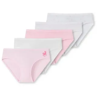 SCHIESSER Slips 5er Pack 95/5 pink Weiß