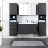 Lomadox Como-03 4-tlg. Hochglanz Grau