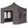 TOOLPORT Faltpavillon 3 x 3 m inkl. 4 Seitenteile Dunkelgrau