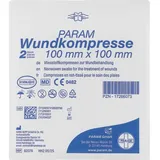 PARAM Wundkompresse Vliesstoff Steril 10x10 Cm
