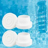 DIELOVEHUA Poolleiter Gummipuffer, Schwimmbadleiter Gummistecker, Pool Leiter Stopfen, Pool Leiter Sicherheitsstoßstange, Schwimmbadzubehör, Poolleiter Stoßstangen für Eingelassene Pools, 4 Stück