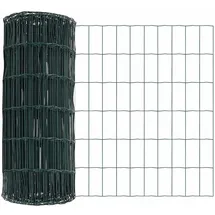 vidaXL Eurozaun 0,8 x 25 m Grün/Eisen