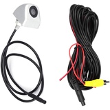 Qiilu Auto Rückfahrkamera, Auto CCD Rückfahrkamera Backup Parken Nachtsicht Rückfahrkamera Wasserdicht(Silber) Backup Camera to 4pin