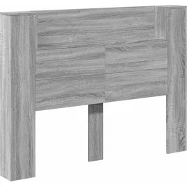 vidaXL Kopfteil Graues Sonoma 140 x 16,5 x 103,5 cm Holzwerkstoff