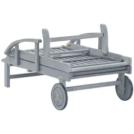 vidaXL Sonnenliege 199 x 68 x 86 cm grau