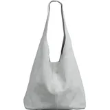 CASPAR Modell No.767 Shopper Wildleder Hell Grau
