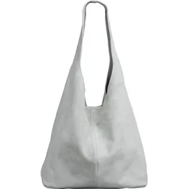 CASPAR Modell No.767 Shopper Wildleder Hell Grau