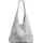 CASPAR Modell No.767 Shopper Wildleder Hell Grau