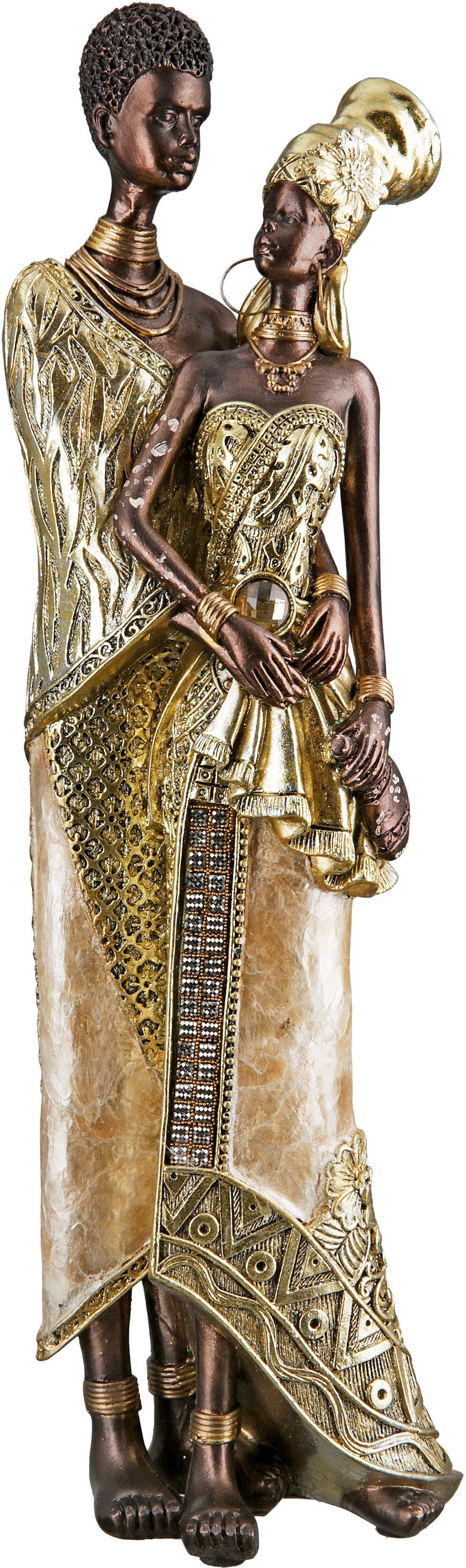 Afrikafigur »Figur Aminata«, 32136120-0 goldfarben B/H/T: 11 cm x 36 cm x 7 cm