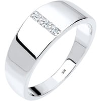 Elli DIAMONDS Basic Bandring Diamant (0.015 ct.) 925 Silber Ringe Damen