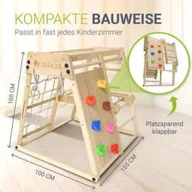 Juskys Klettergerüst Mini für Kinder Holz Natur
