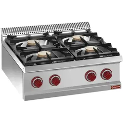 Gasherd 4-Brenner als Tischgerät bis 7 kw 700x700x320mm Gasbrenner