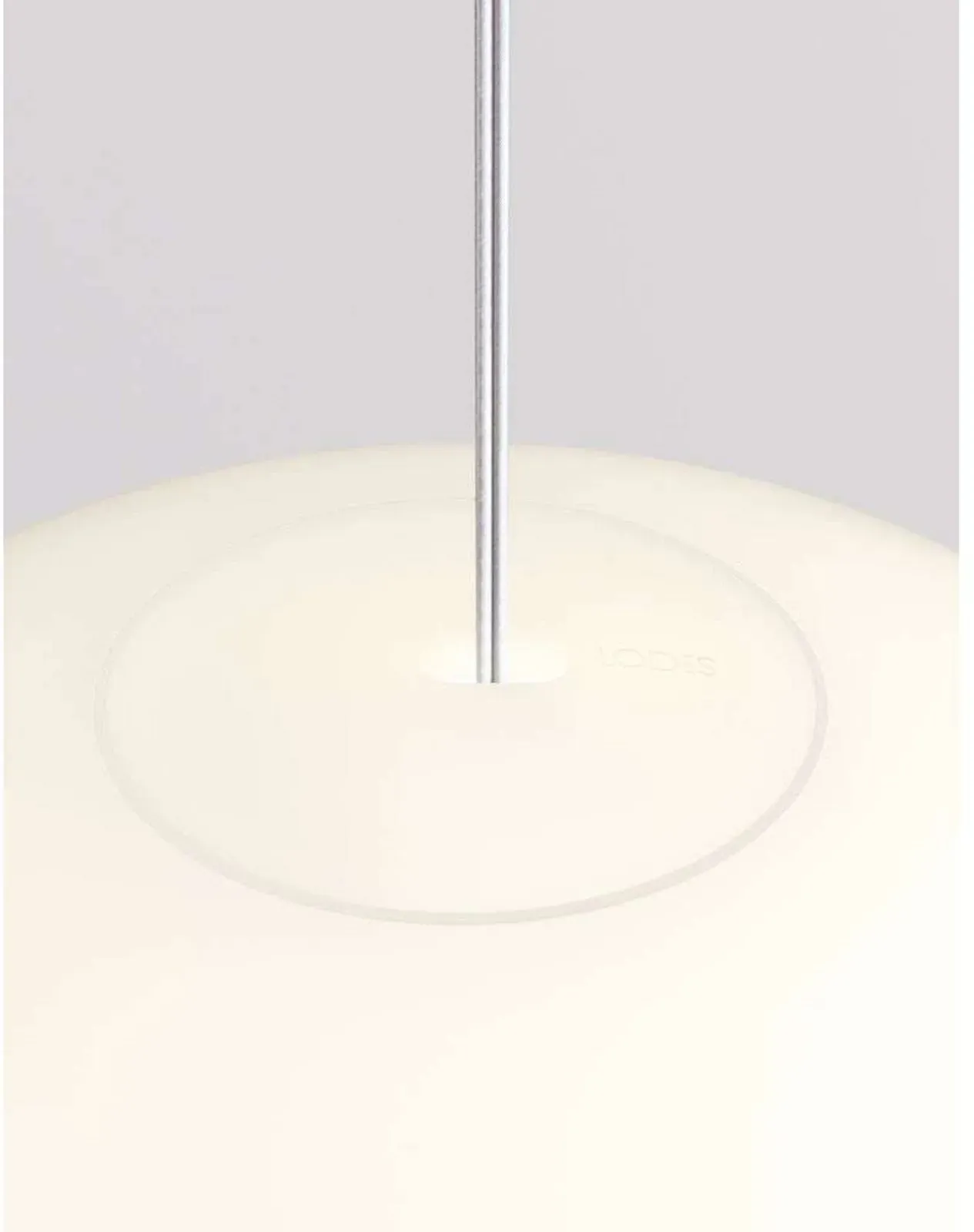 Pendelleuchte Lodes, dimmbar, Weiß, für Esszimmer, Glas