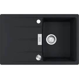 Franke Centro CNG 611-78 links Einbauspüle granit schwarz matt Excenterbetätigung 760 x 480 mm