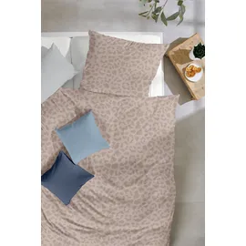 Primera Biber Bettwäsche Leo Beige 135 x 200 cm + 80 x 80 cm