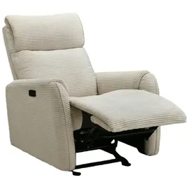 Uno Sessel mit Relaxfunktion Glen 77 x 102 x 97 cm Beige elektrisch