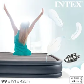Intex Dura-beam Standard Deluxe Pillow Luftmatratze - Black - 99 x 191 x 42 cm