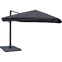 Mendler Gastronomie-Ampelschirm HWC-A96 Flap 300 x 300 cm anthrazit