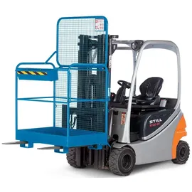 RR Industrietechnik Arbeitskorb Metall 2 Personen 300 kg enzianblau