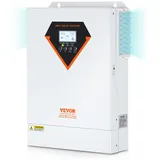 Vevor 2-in-1-Hybrid-Solar-Wechselrichter 5500W Solar Inverter 11000VA Reiner Sinus MPPT LCD-Display 3 Lademodi (Solarladung, Netzladung, Hybridladung) & 4 Ausgangsmodi (UTL, SOL, SBU, SUB)