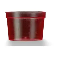 Einmal-Medizinbecher, 30 ml, graduiert L-09172-R , 1 Packung = 50 Stück, Farbe: rot