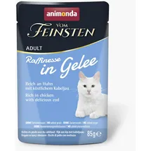 Animonda Vom Feinsten Adult Raffinesse in Gelee Huhn & Kabeljau 24 x 85 g
