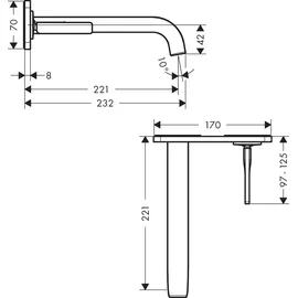 Hansgrohe Citterio E Einhandmischer Brushed Bronze
