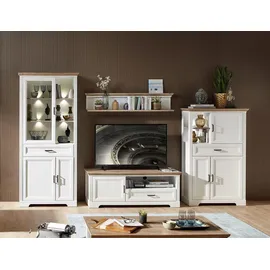 Innostyle Stauraumschrank Jasmin 93 x 150 x 42 cm Weiß