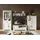 Innostyle Stauraumschrank Jasmin 93 x 150 x 42 cm Weiß