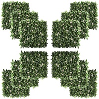 Outsunny Künstliche Hecke grün Kunststoff B/T/L: ca. 50x5x50 cm - grün, weiß