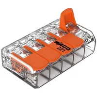 WAGO Compact-Verbindungsklemme bis 6 mm2 5-Leiter 15 St. 221-615