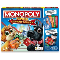 Hasbro Monopoly Junior Electronic Banking Brettspiel (Wirtschaftssimulation, Junge/Mädchen, 5 Jahre, 99 Jahre, AAA)